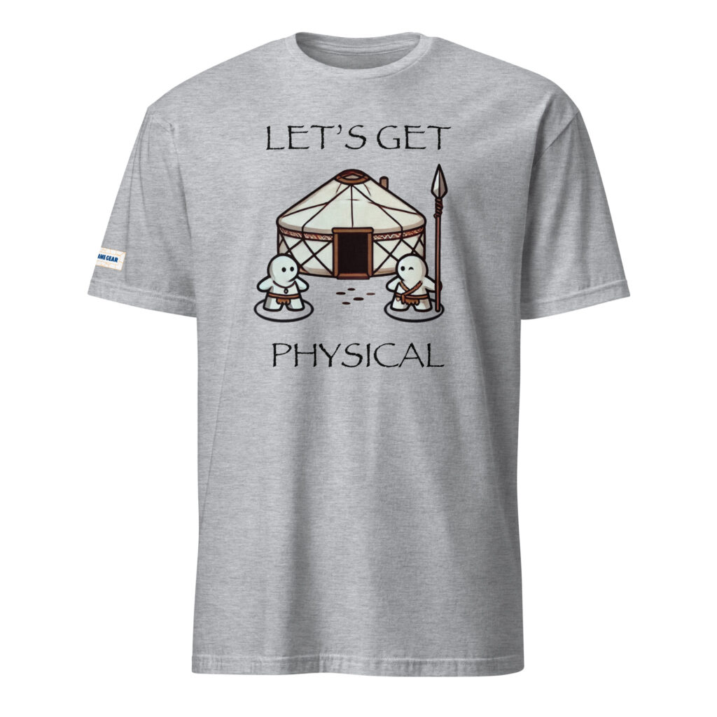Stone Age board game t-shirt with worker placement theme