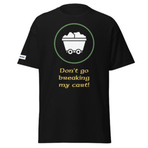 Saboteur board game t-shirt with hidden role and sabotage theme