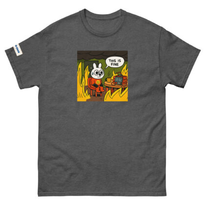 Bomb Busters board game t-shirt with fire meme