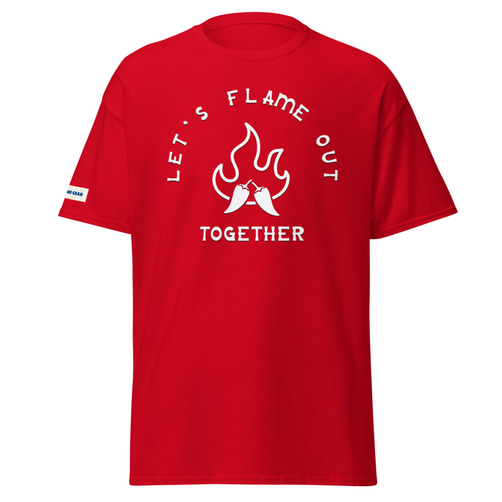 Beat the Heat board game t-shirt with racing and heat-themed artwork
